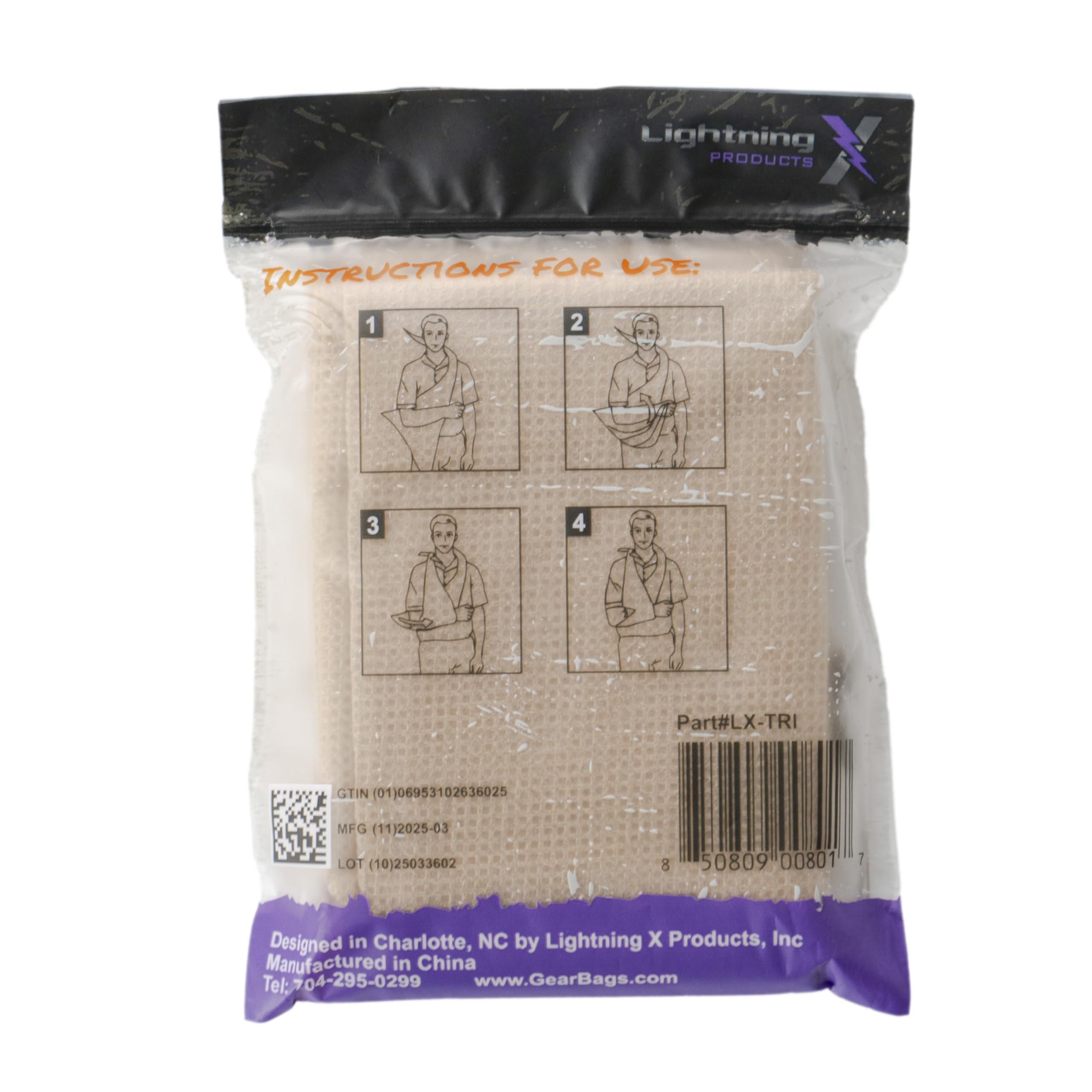イオニックバンテージ　IONIC BANDAGE 3巻セット Amazon.com: Lightning X Triangular Bandage w/Safety Pins | Pack of